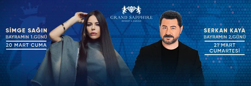 Grand Sapphire Resort Kıbrıs Simge Sağın ve Serkan Kaya konser etkinliği