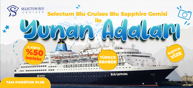 Blue shappire ile yunan adaları gemi 